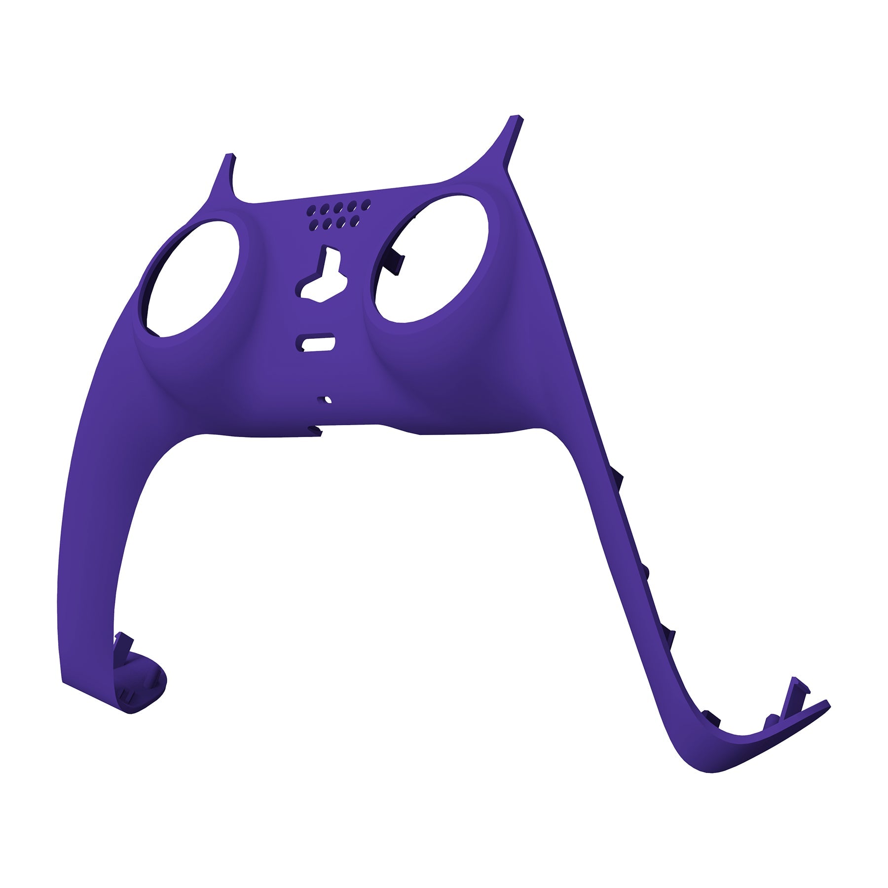 eXtremeRate Replacement Decorative Trim Shell with Accent Rings Compatible with PS5 Controller BDM-010/020/030/040/050 - Purple eXtremeRate