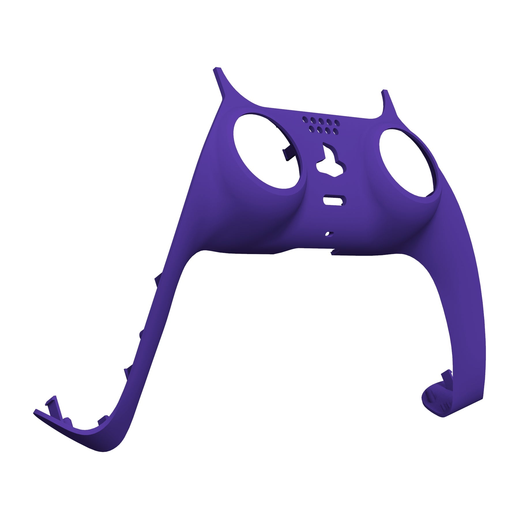 eXtremeRate Replacement Decorative Trim Shell with Accent Rings Compatible with PS5 Controller BDM-010/020/030/040/050 - Purple eXtremeRate