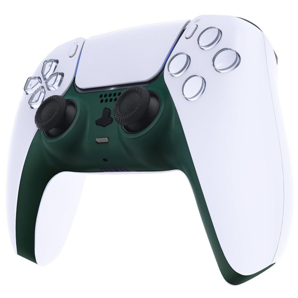 eXtremeRate Replacement Decorative Trim Shell with Accent Rings Compatible with PS5 Controller BDM-010/020/030/040/050 - Racing Green eXtremeRate