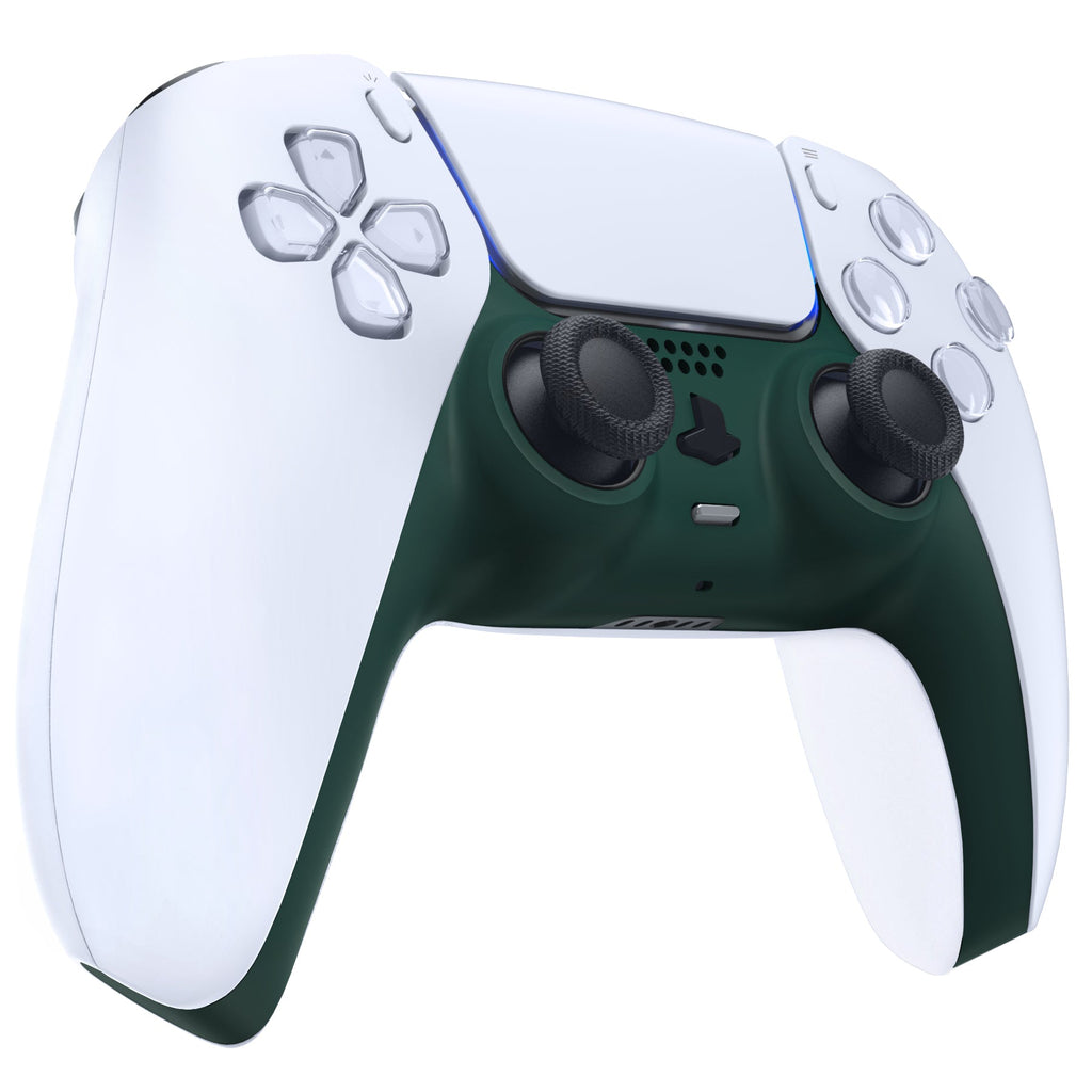 eXtremeRate Replacement Decorative Trim Shell with Accent Rings Compatible with PS5 Controller BDM-010/020/030/040/050 - Racing Green eXtremeRate