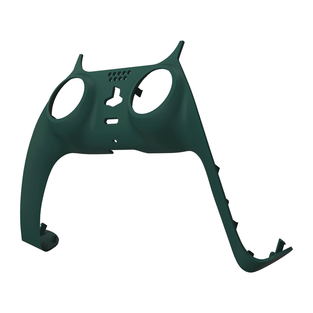 eXtremeRate Replacement Decorative Trim Shell with Accent Rings Compatible with PS5 Controller BDM-010/020/030/040/050 - Racing Green eXtremeRate