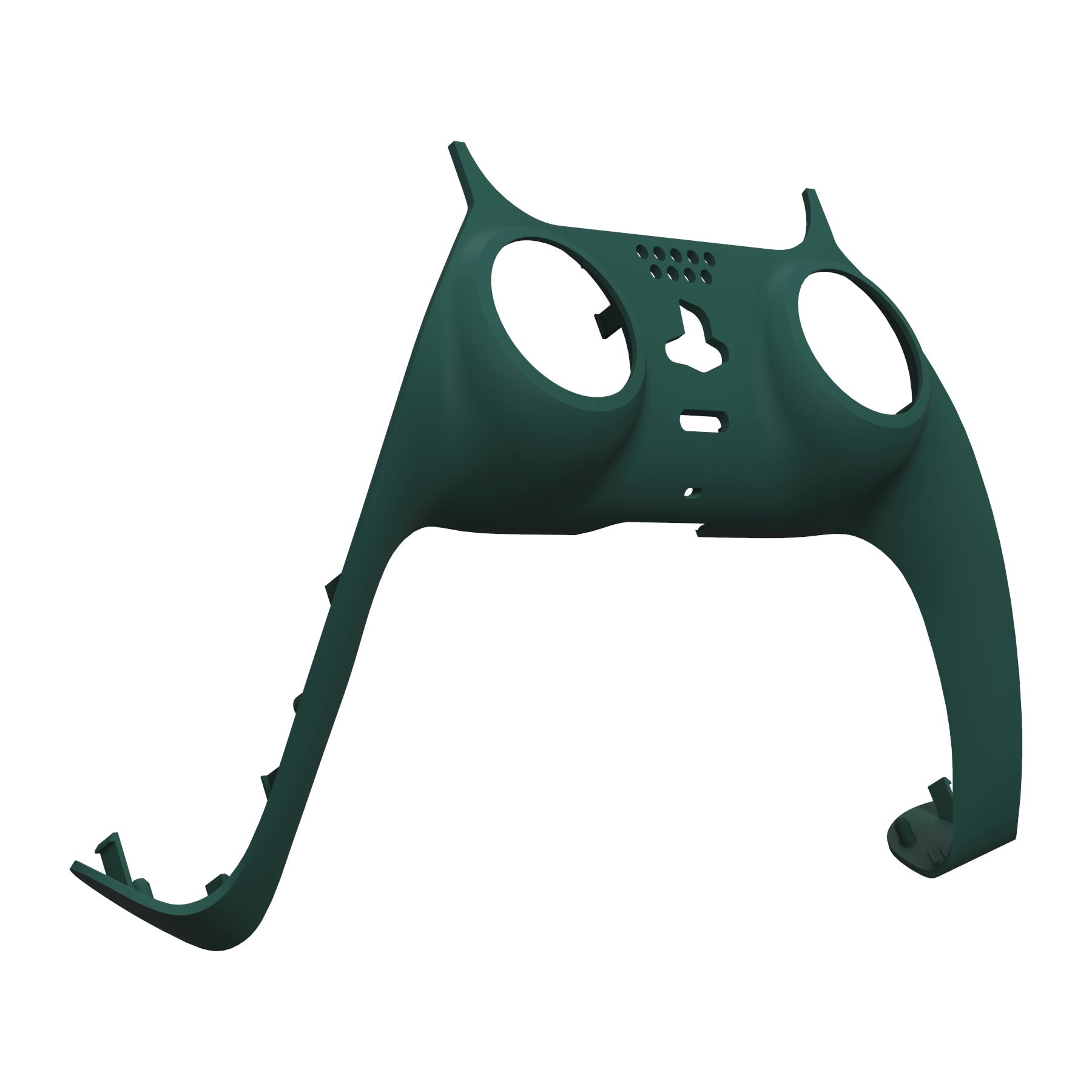 eXtremeRate Replacement Decorative Trim Shell with Accent Rings Compatible with PS5 Controller BDM-010/020/030/040/050 - Racing Green eXtremeRate