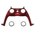 eXtremeRate Replacement Decorative Trim Shell with Accent Rings Compatible with PS5 Controller BDM-010/020/030/040/050 - Scarlet Red eXtremeRate