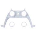 eXtremeRate Replacement Decorative Trim Shell with Accent Rings Compatible with PS5 Controller BDM-010/020/030/040/050 - Solid White eXtremeRate