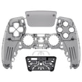 eXtremeRate Replacement Front Housing Shell with Touchpad Compatible with PS5 Controller BDM-010/020/030/040/050/060 - Clear Black eXtremeRate