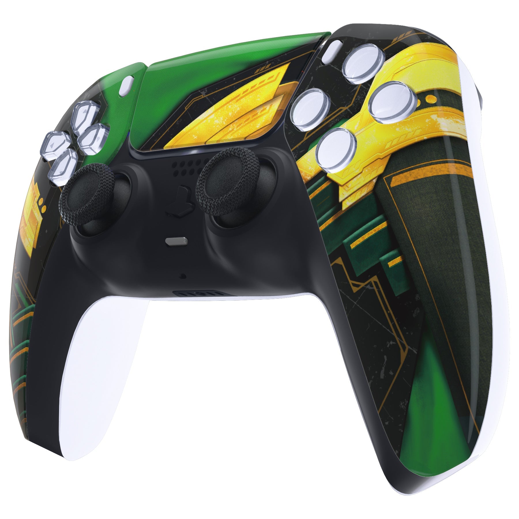 eXtremeRate Replacement Front Housing Shell with Touchpad Compatible with PS5 Controller BDM-010/020/030/040/050 - Armor of Ragnarok eXtremeRate