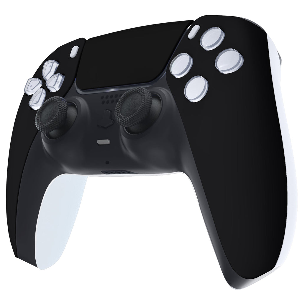 eXtremeRate Replacement Front Housing Shell with Touchpad Compatible with PS5 Controller BDM-010/020/030/040/050/060 - Black eXtremeRate