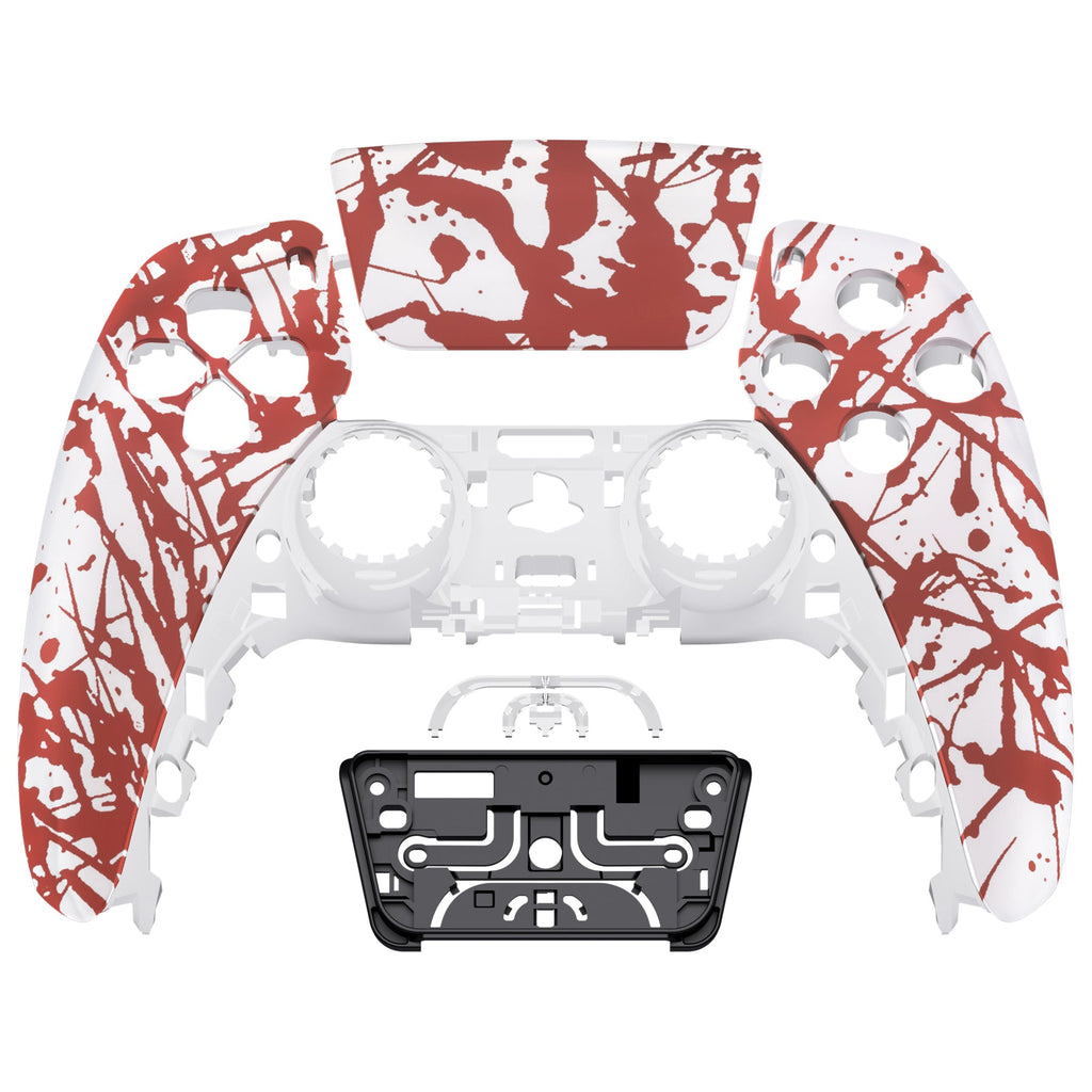 eXtremeRate Replacement Front Housing Shell with Touchpad Compatible with PS5 Controller BDM-010/020/030/040/050 - Blood eXtremeRate