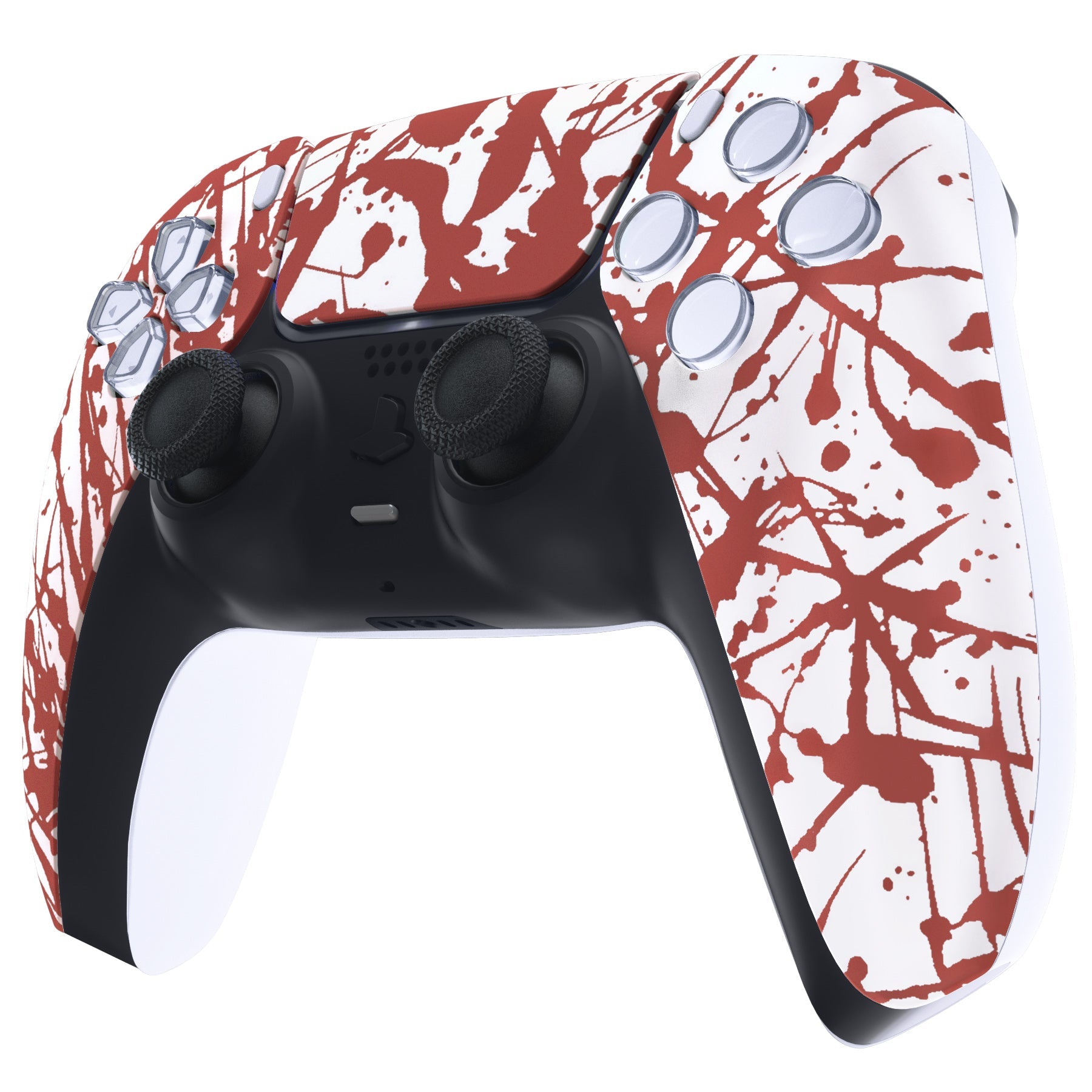 eXtremeRate Replacement Front Housing Shell with Touchpad Compatible with PS5 Controller BDM-010/020/030/040/050 - Blood eXtremeRate