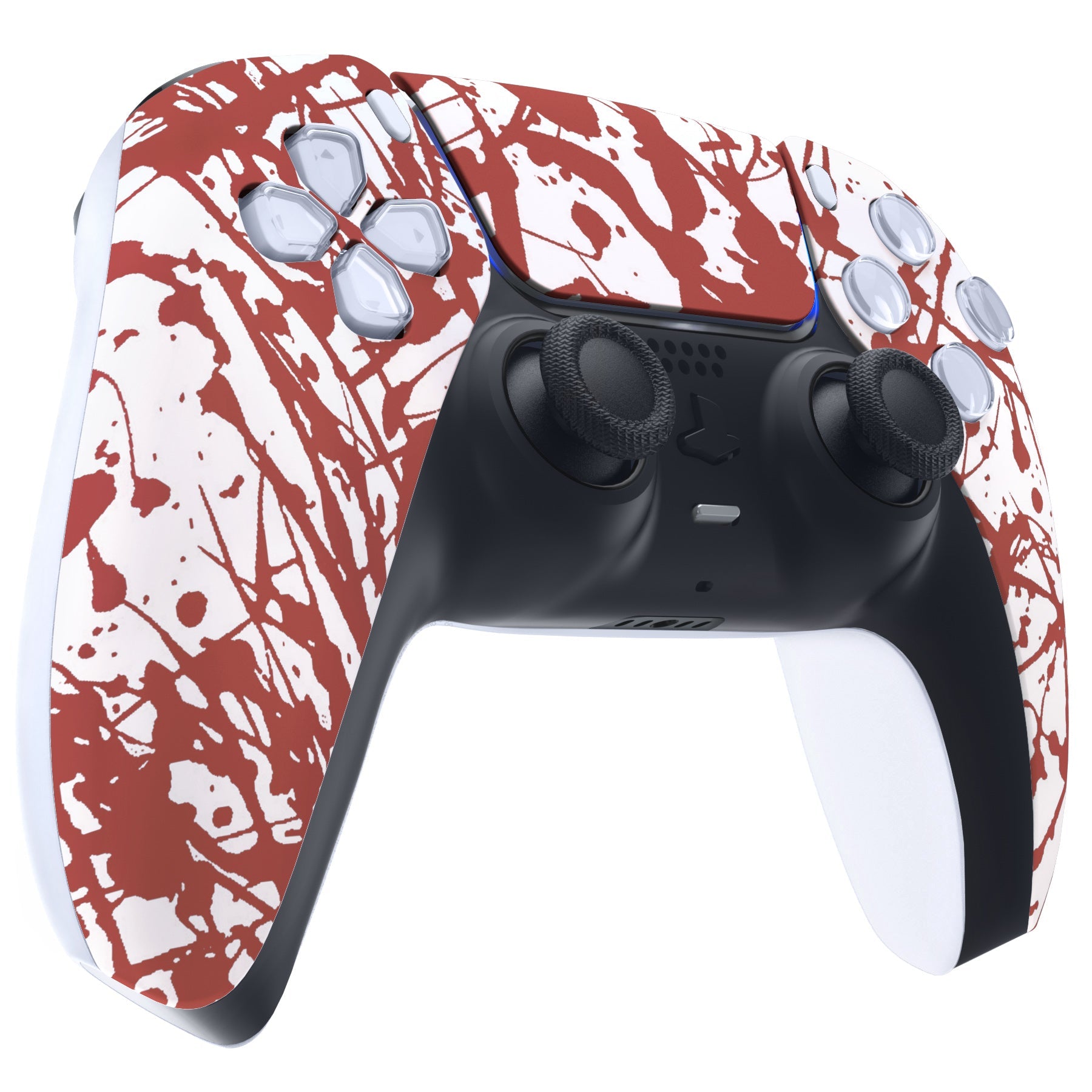eXtremeRate Replacement Front Housing Shell with Touchpad Compatible with PS5 Controller BDM-010/020/030/040/050 - Blood eXtremeRate