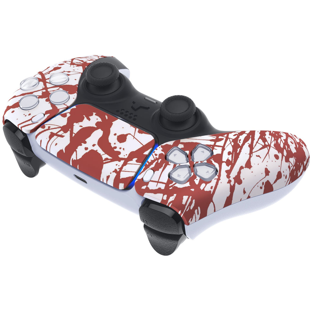 eXtremeRate Replacement Front Housing Shell with Touchpad Compatible with PS5 Controller BDM-010/020/030/040/050 - Blood eXtremeRate