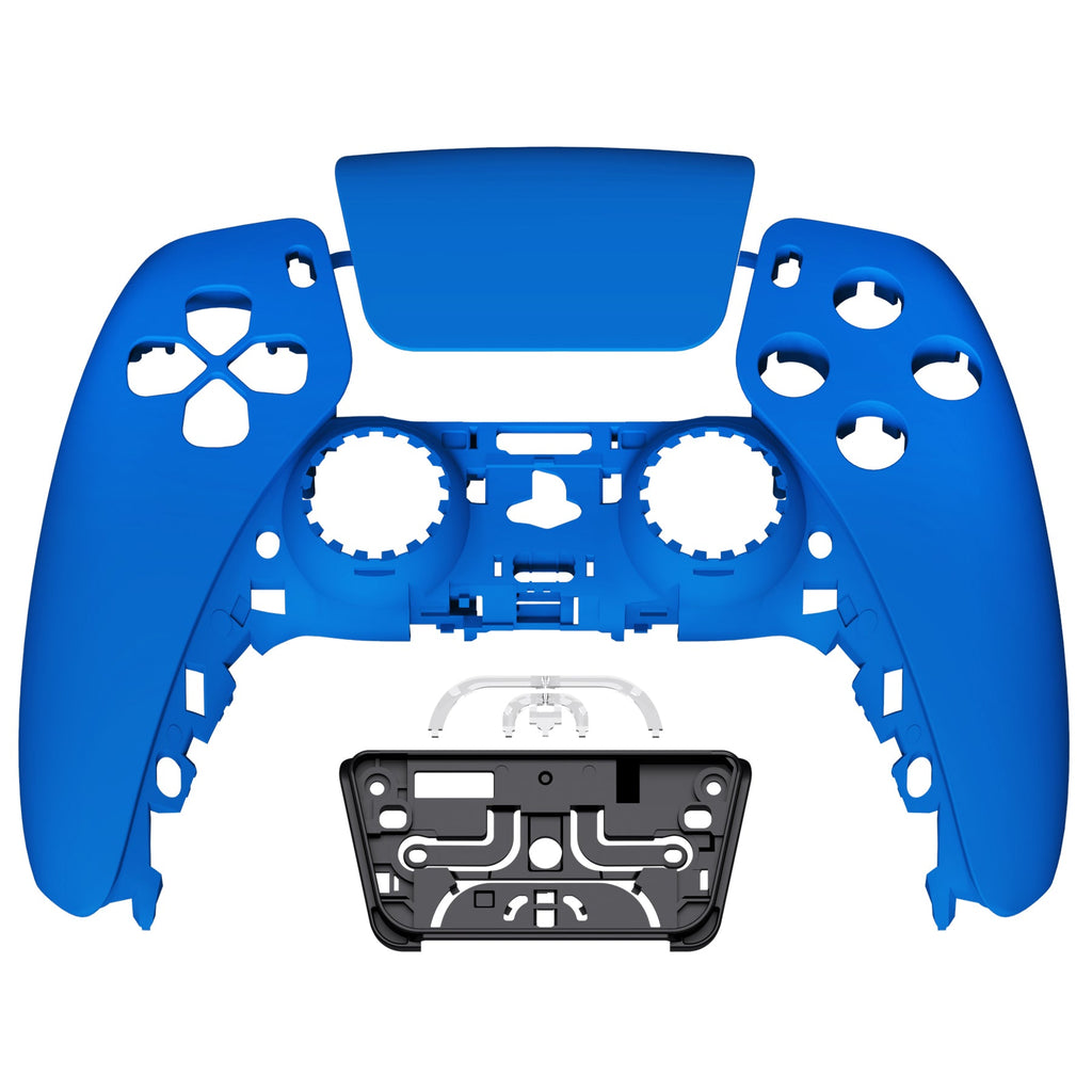 eXtremeRate Replacement Front Housing Shell with Touchpad Compatible with PS5 Controller BDM-010/020/030/040/050 - Blue eXtremeRate