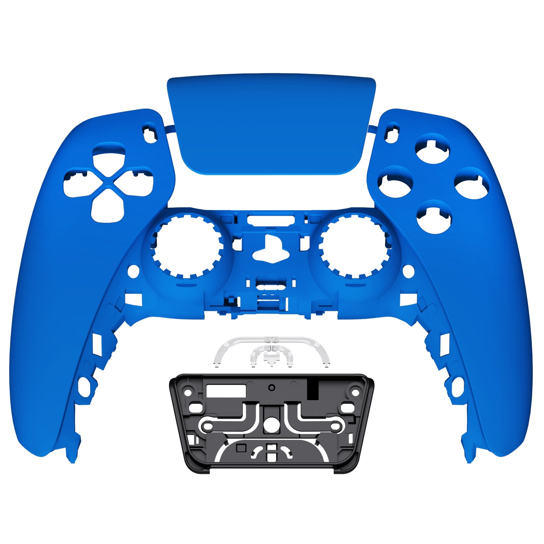 eXtremeRate Replacement Front Housing Shell with Touchpad Compatible with PS5 Controller BDM-010/020/030/040/050 - Blue eXtremeRate