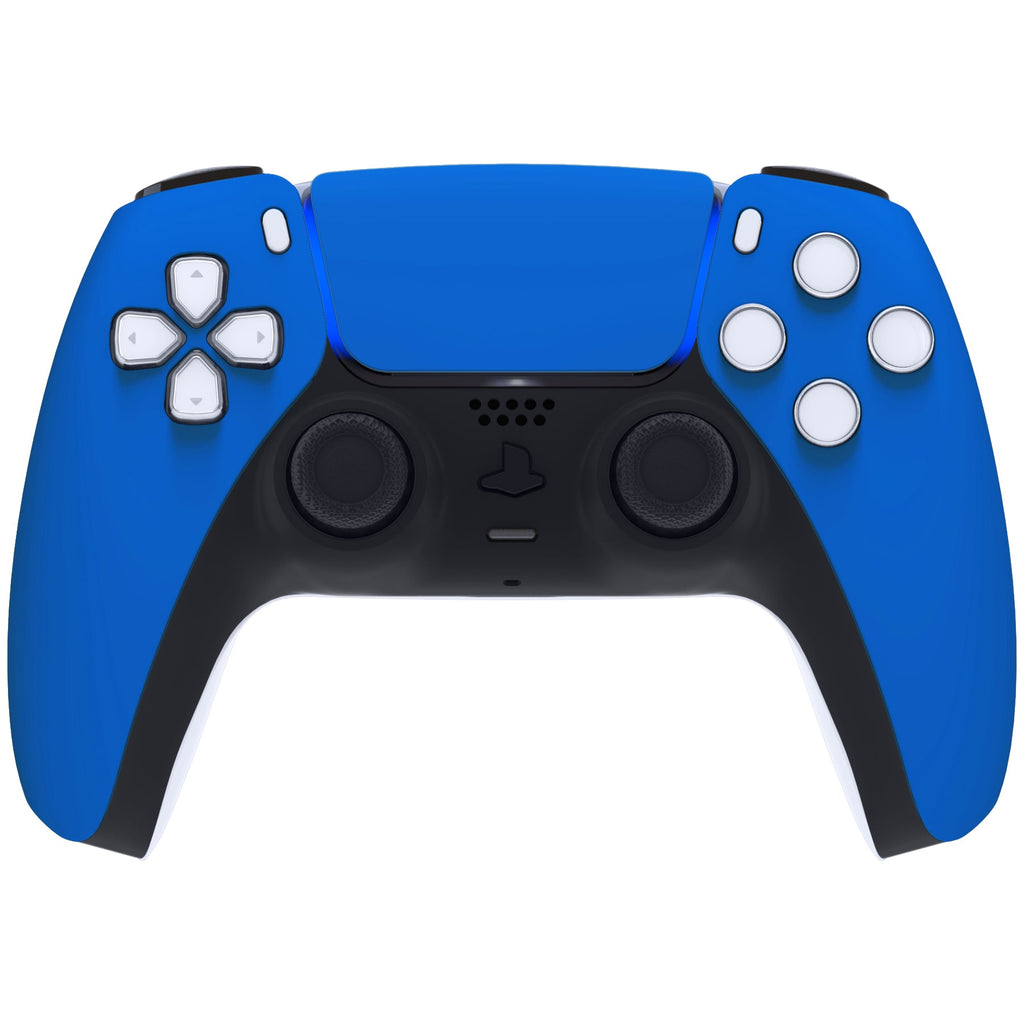 eXtremeRate Replacement Front Housing Shell with Touchpad Compatible with PS5 Controller BDM-010/020/030/040/050 - Blue eXtremeRate