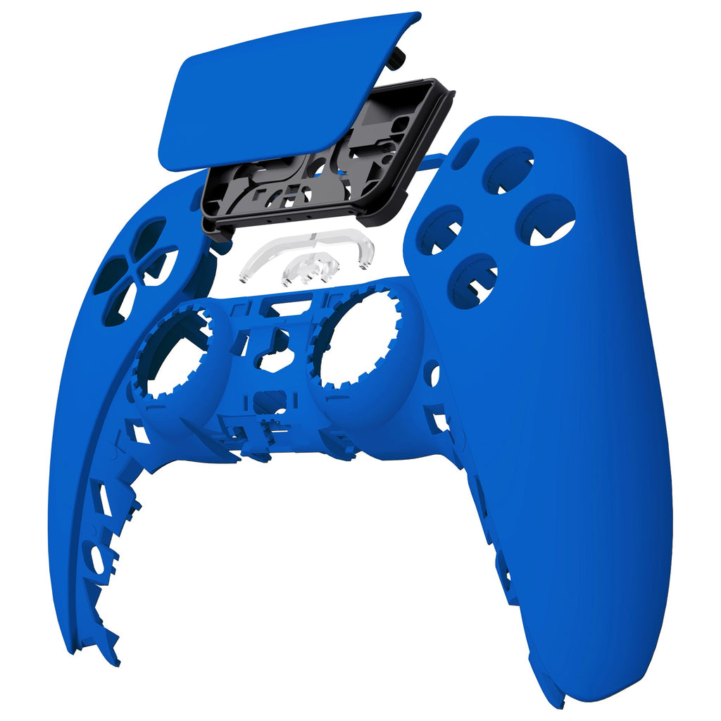 eXtremeRate Replacement Front Housing Shell with Touchpad Compatible with PS5 Controller BDM-010/020/030/040/050 - Blue eXtremeRate