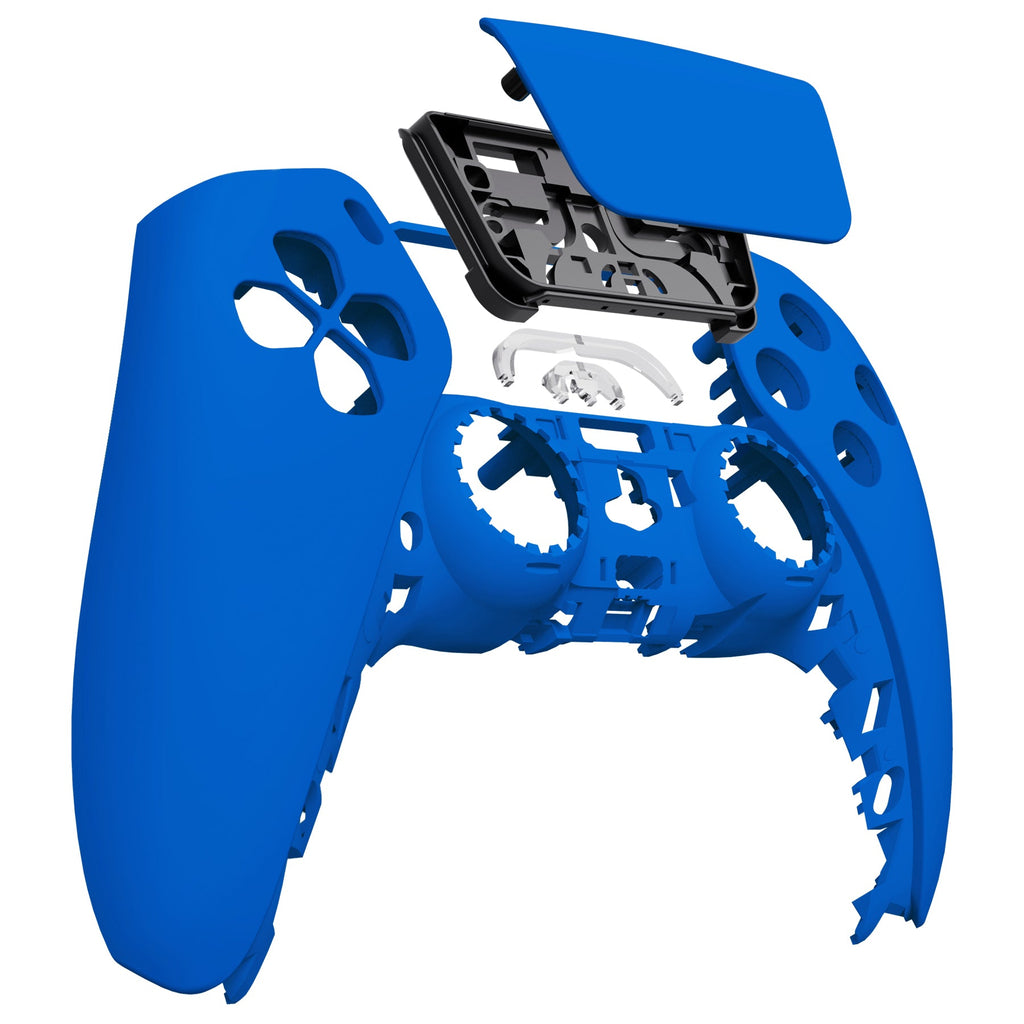 eXtremeRate Replacement Front Housing Shell with Touchpad Compatible with PS5 Controller BDM-010/020/030/040/050 - Blue eXtremeRate