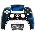 eXtremeRate Replacement Front Housing Shell with Touchpad Compatible with PS5 Controller BDM-010/020/030/040/050 - Blue Black Camouflage eXtremeRate