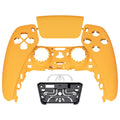 eXtremeRate Replacement Front Housing Shell with Touchpad Compatible with PS5 Controller BDM-010/020/030/040/050 - Caution Yellow eXtremeRate