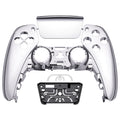 eXtremeRate Replacement Front Housing Shell with Touchpad Compatible with PS5 Controller BDM-010/020/030/040/050 - Chrome Silver eXtremeRate