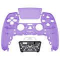 eXtremeRate Replacement Front Housing Shell with Touchpad Compatible with PS5 Controller BDM-010/020/030/040/050 - Clear Atomic Purple eXtremeRate