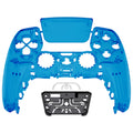 eXtremeRate Replacement Front Housing Shell with Touchpad Compatible with PS5 Controller BDM-010/020/030/040/050 - Clear Blue eXtremeRate