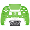 eXtremeRate Replacement Front Housing Shell with Touchpad Compatible with PS5 Controller BDM-010/020/030/040/050 - Clear Green eXtremeRate