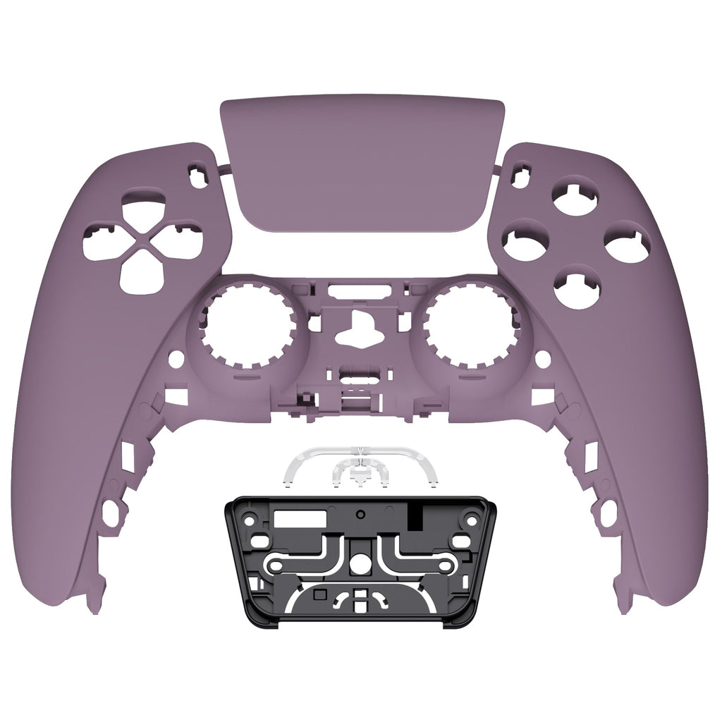 eXtremeRate Replacement Front Housing Shell with Touchpad Compatible with PS5 Controller BDM-010/020/030/040/050 - Dark Grayish Violet eXtremeRate