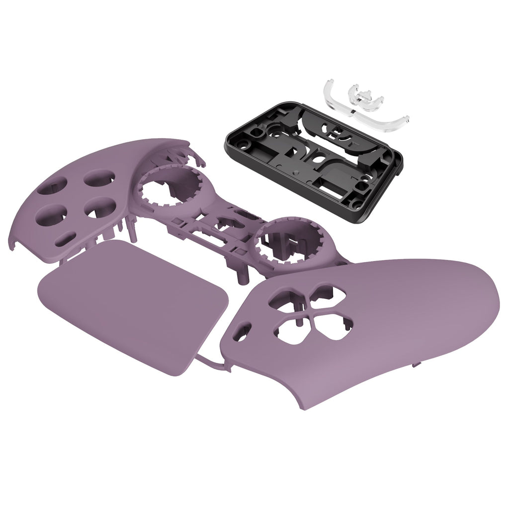 eXtremeRate Replacement Front Housing Shell with Touchpad Compatible with PS5 Controller BDM-010/020/030/040/050 - Dark Grayish Violet eXtremeRate