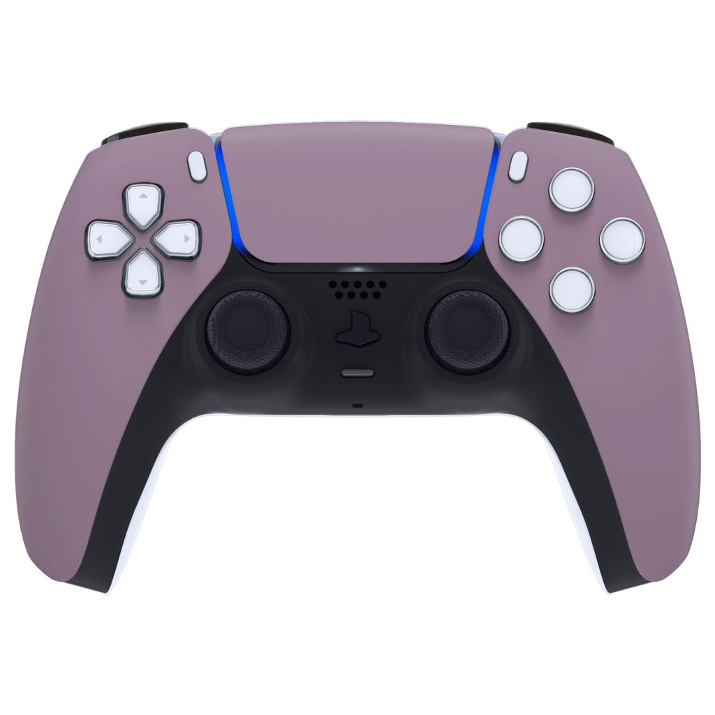 eXtremeRate Replacement Front Housing Shell with Touchpad Compatible with PS5 Controller BDM-010/020/030/040/050 - Dark Grayish Violet eXtremeRate