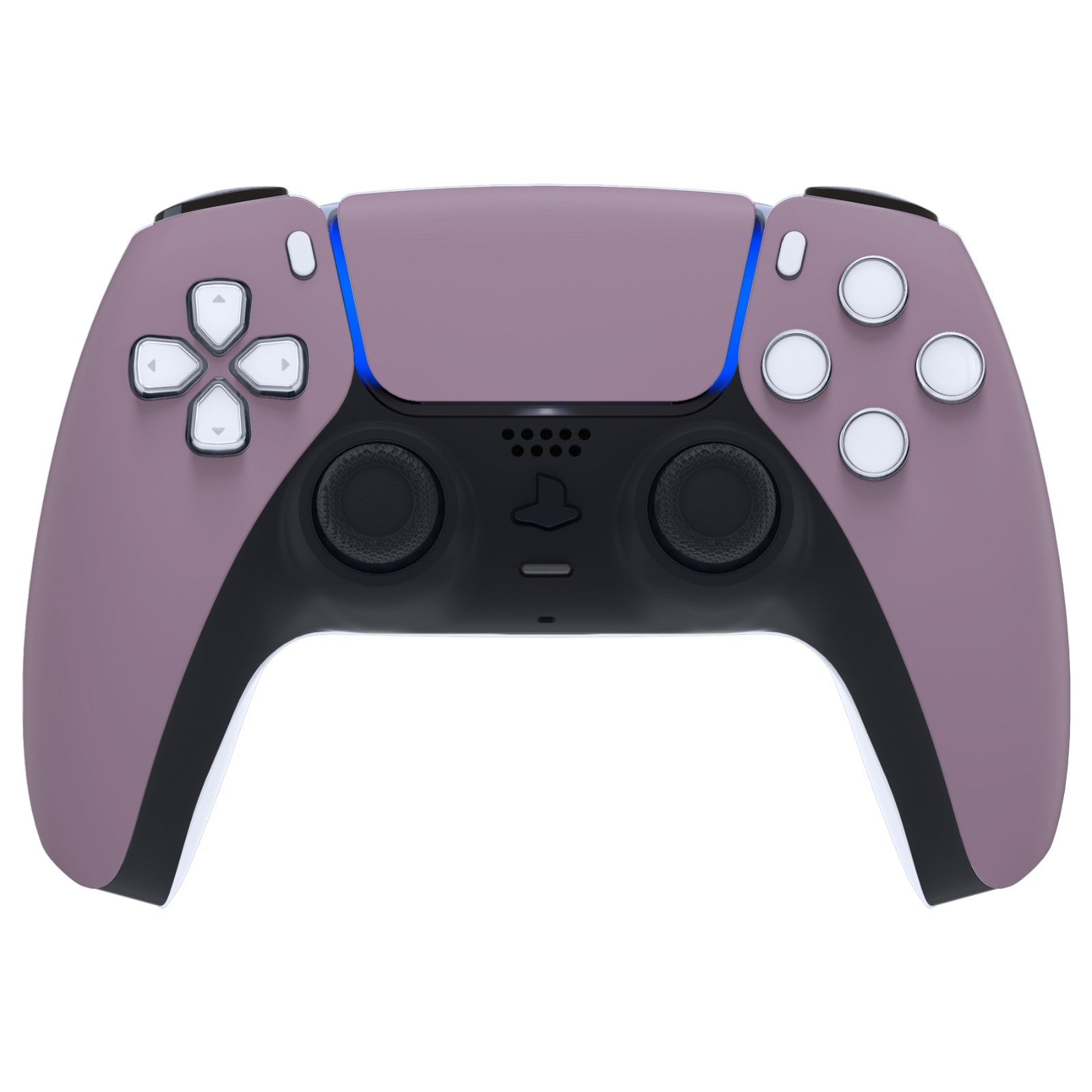 eXtremeRate Replacement Front Housing Shell with Touchpad Compatible with PS5 Controller BDM-010/020/030/040/050 - Dark Grayish Violet eXtremeRate