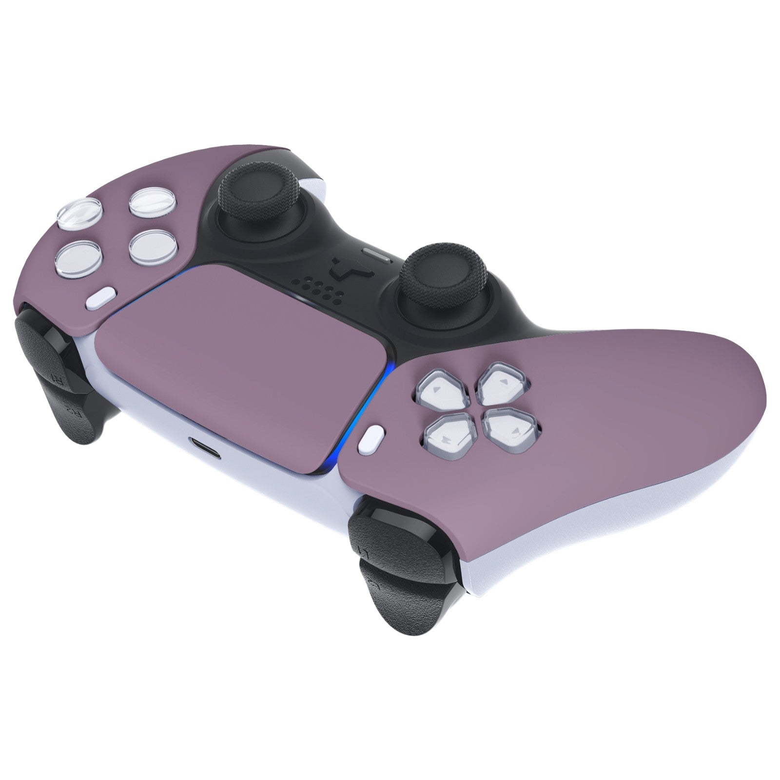 eXtremeRate Replacement Front Housing Shell with Touchpad Compatible with PS5 Controller BDM-010/020/030/040/050 - Dark Grayish Violet eXtremeRate