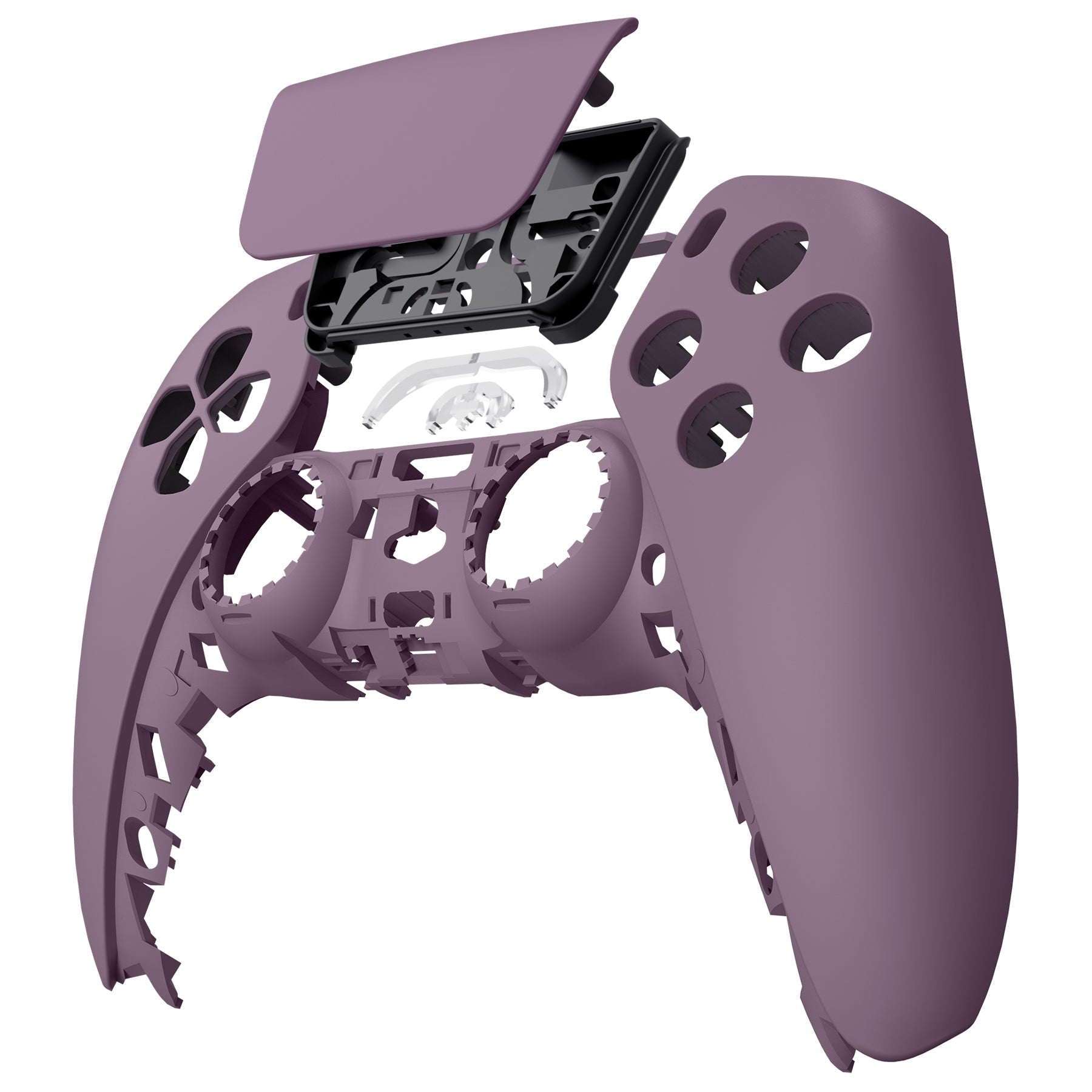 eXtremeRate Replacement Front Housing Shell with Touchpad Compatible with PS5 Controller BDM-010/020/030/040/050 - Dark Grayish Violet eXtremeRate