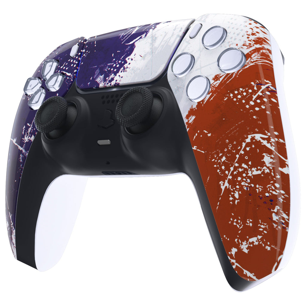 eXtremeRate Replacement Front Housing Shell with Touchpad Compatible with PS5 Controller BDM-010/020/030/040/050 - Impression France Flag eXtremeRate