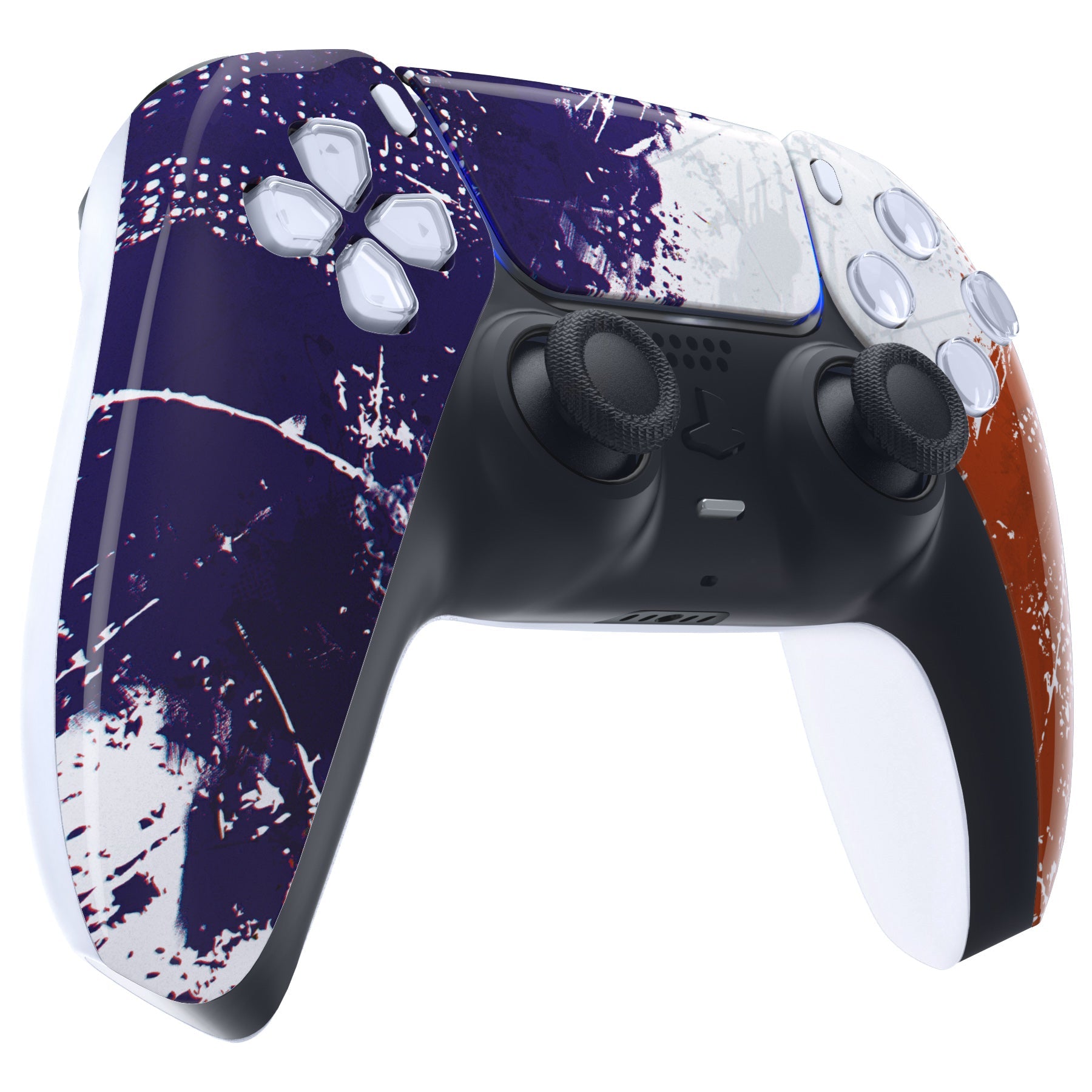 eXtremeRate Replacement Front Housing Shell with Touchpad Compatible with PS5 Controller BDM-010/020/030/040/050 - Impression France Flag eXtremeRate