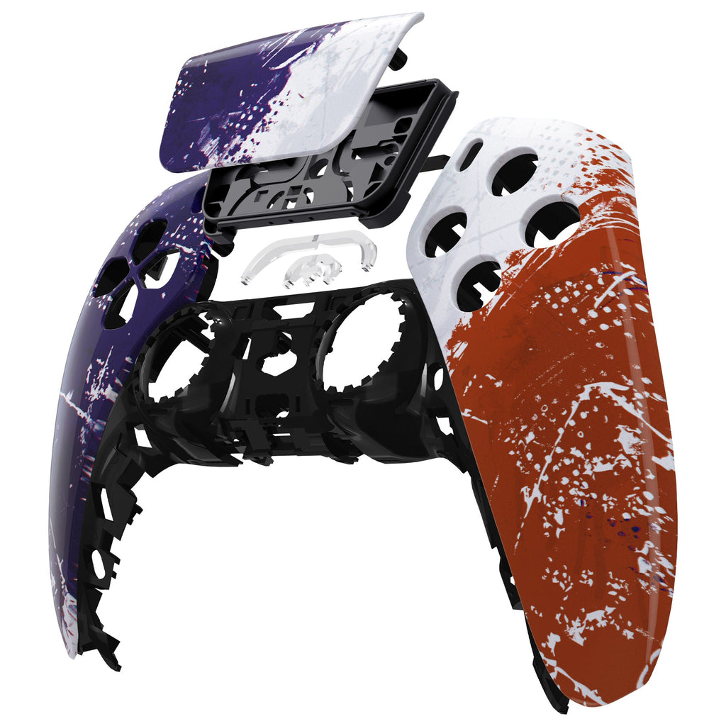 eXtremeRate Replacement Front Housing Shell with Touchpad Compatible with PS5 Controller BDM-010/020/030/040/050 - Impression France Flag eXtremeRate