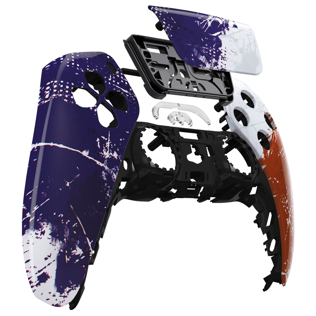 eXtremeRate Replacement Front Housing Shell with Touchpad Compatible with PS5 Controller BDM-010/020/030/040/050 - Impression France Flag eXtremeRate