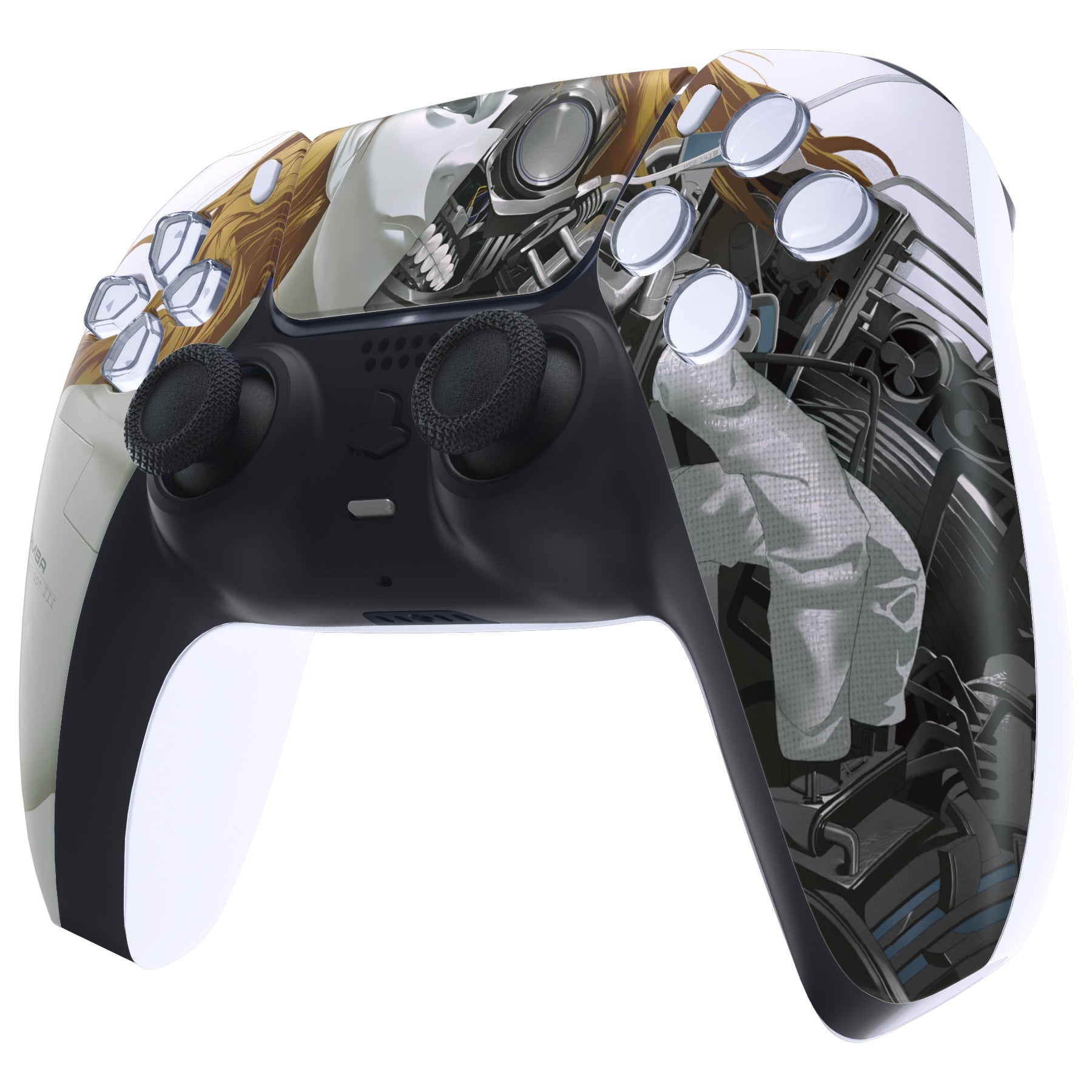 eXtremeRate Replacement Front Housing Shell with Touchpad Compatible with PS5 Controller BDM-010/020/030/040/050 - Mamba Assassin Bot III eXtremeRate