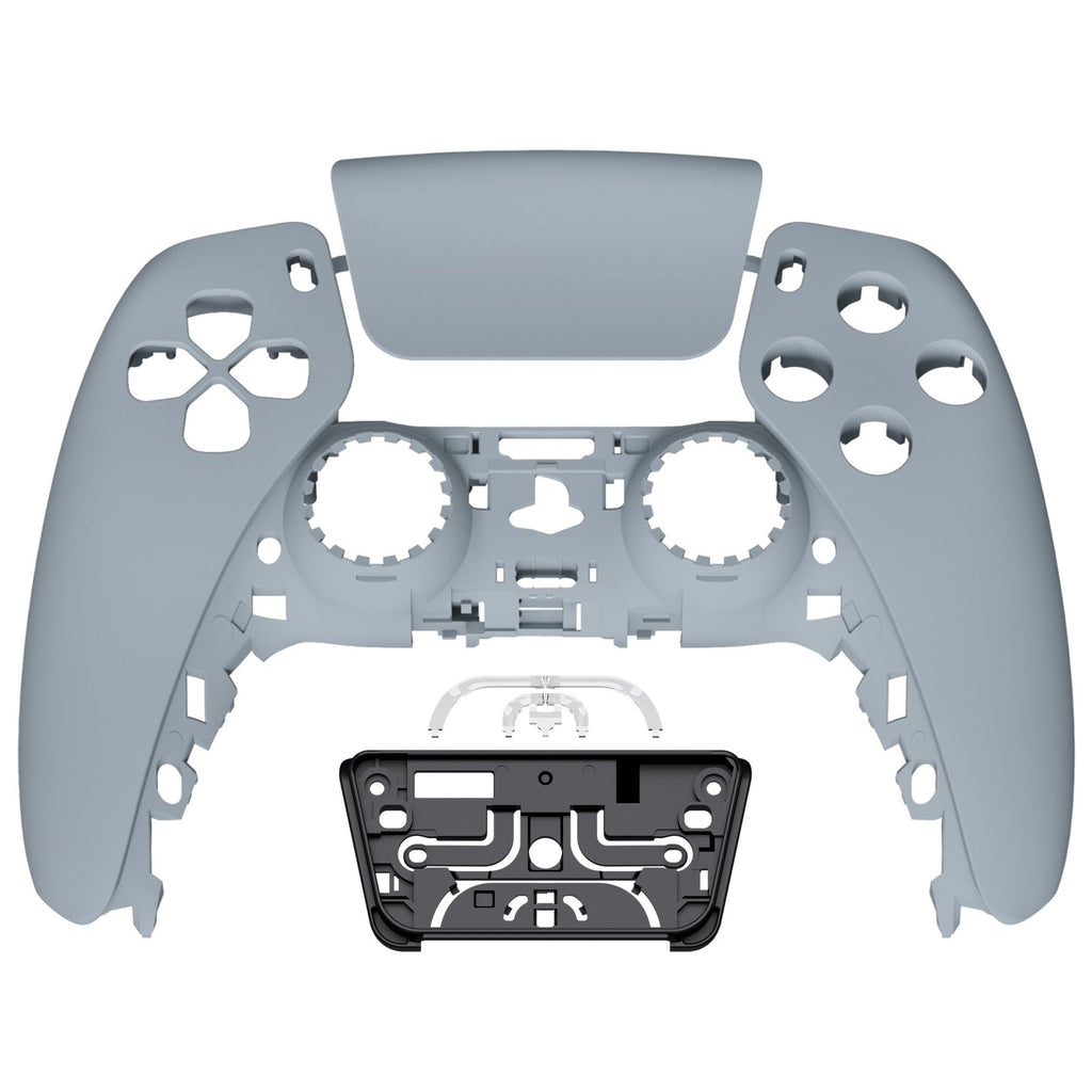 eXtremeRate Replacement Front Housing Shell with Touchpad Compatible with PS5 Controller BDM-010/020/030/040/050/060 - New Hope Gray eXtremeRate