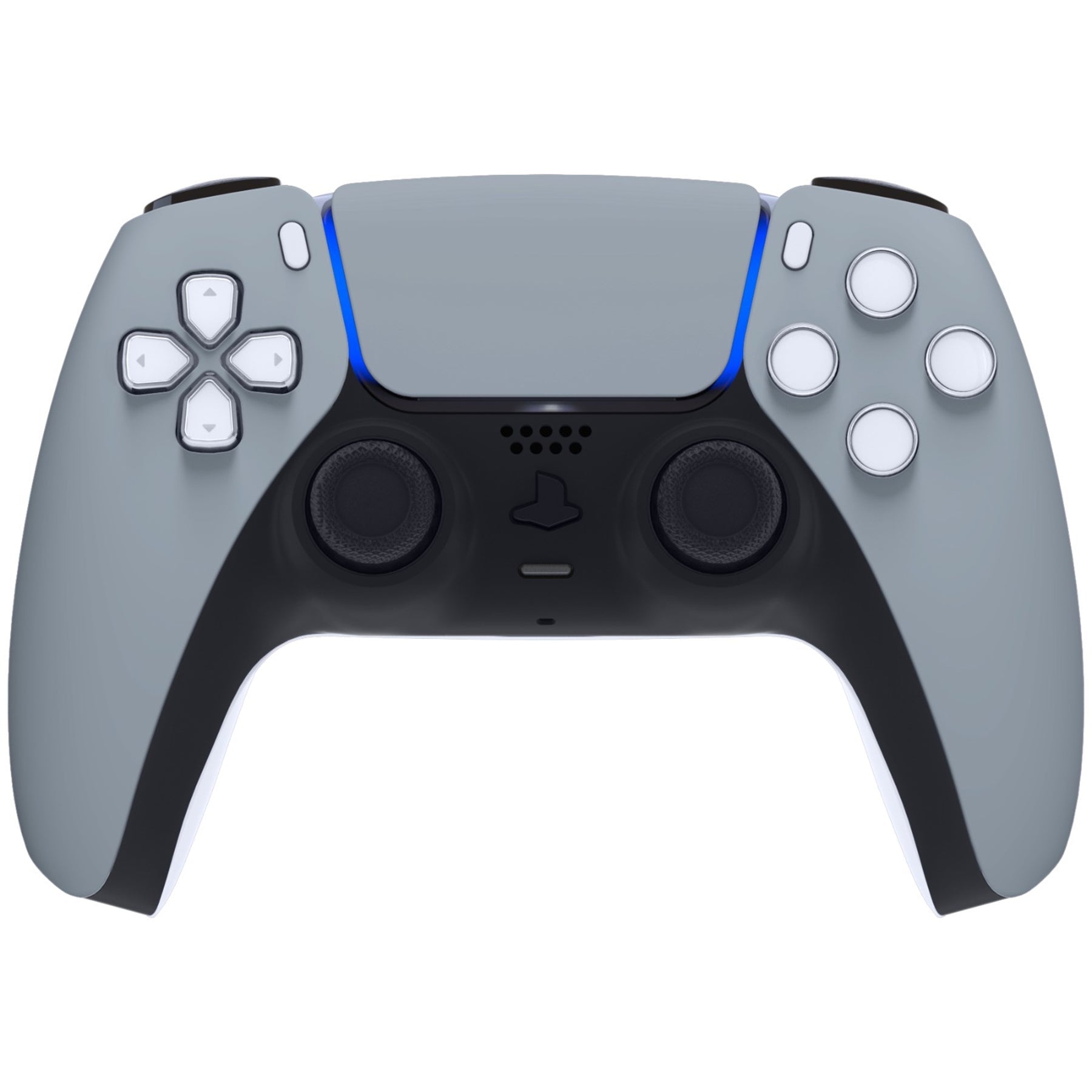 eXtremeRate Replacement Front Housing Shell with Touchpad Compatible with PS5 Controller BDM-010/020/030/040/050/060 - New Hope Gray eXtremeRate