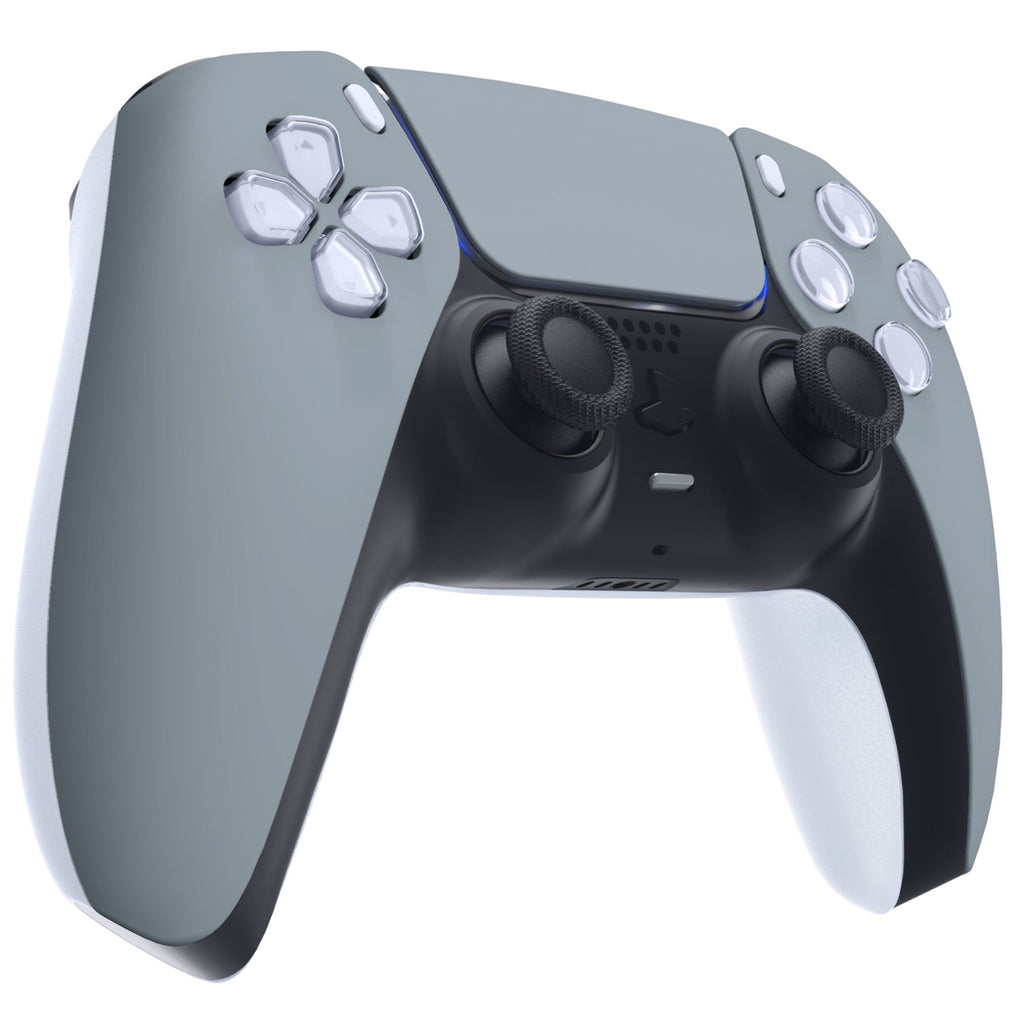 eXtremeRate Replacement Front Housing Shell with Touchpad Compatible with PS5 Controller BDM-010/020/030/040/050/060 - New Hope Gray eXtremeRate