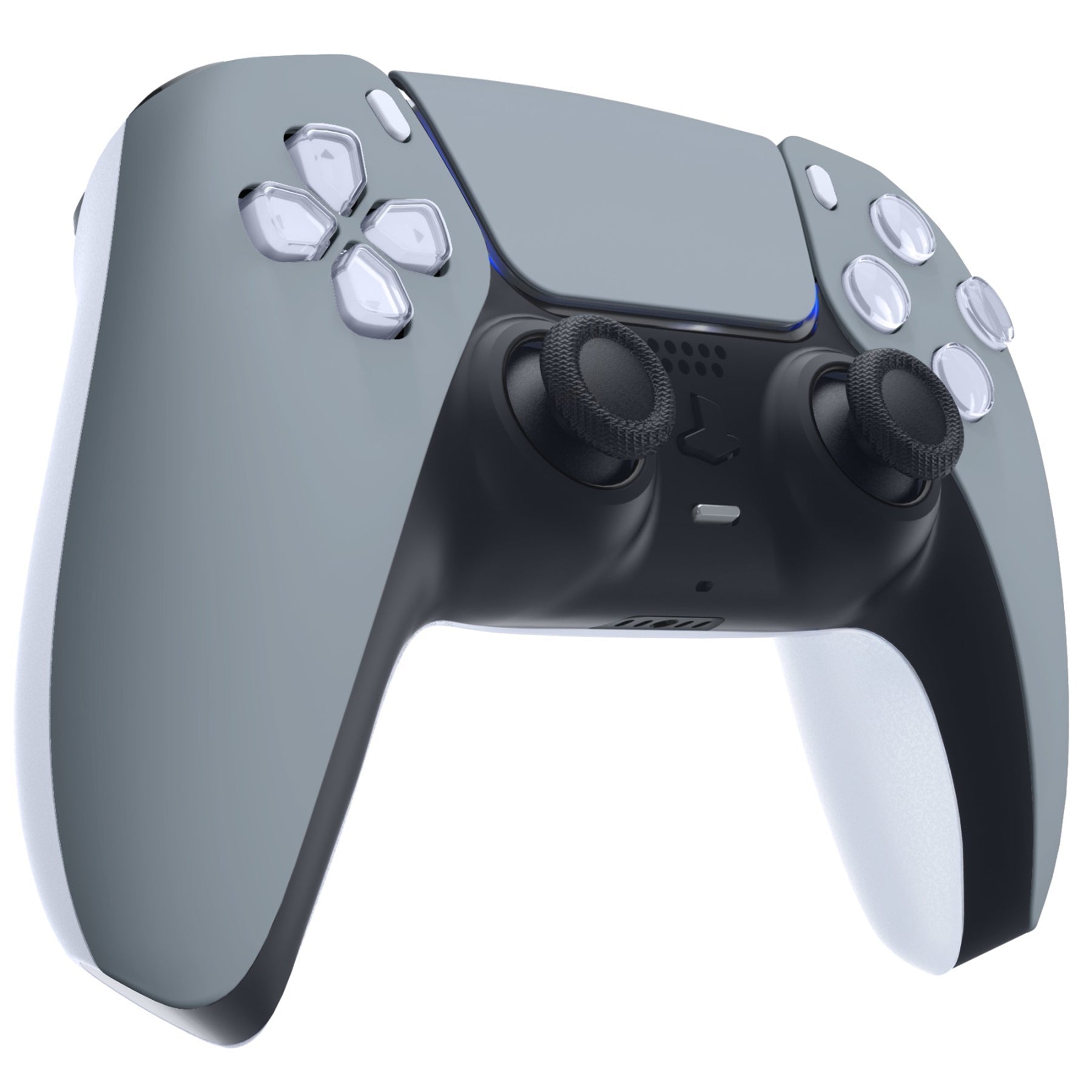 eXtremeRate Replacement Front Housing Shell with Touchpad Compatible with PS5 Controller BDM-010/020/030/040/050/060 - New Hope Gray eXtremeRate
