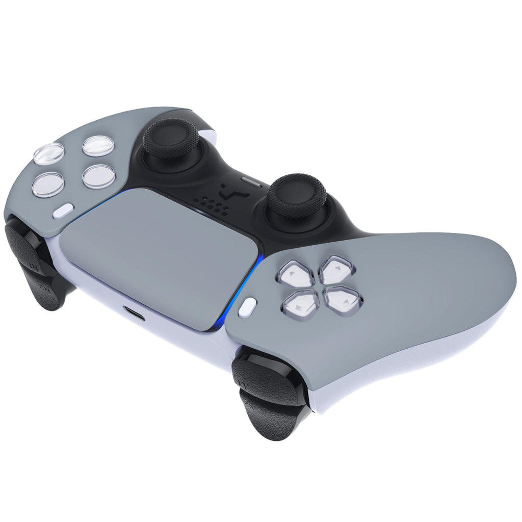 eXtremeRate Replacement Front Housing Shell with Touchpad Compatible with PS5 Controller BDM-010/020/030/040/050/060 - New Hope Gray eXtremeRate