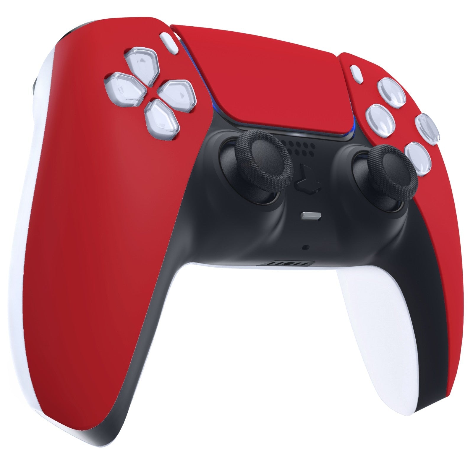 eXtremeRate Replacement Front Housing Shell with Touchpad Compatible with PS5 Controller BDM-010/020/030/040/050 - Passion Red eXtremeRate