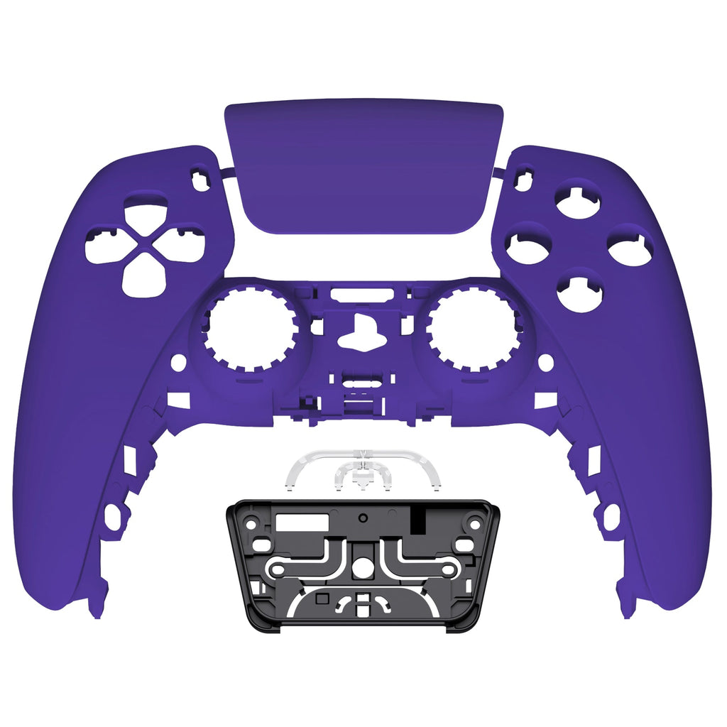 eXtremeRate Replacement Front Housing Shell with Touchpad Compatible with PS5 Controller BDM-010/020/030/040/050 - Purple eXtremeRate