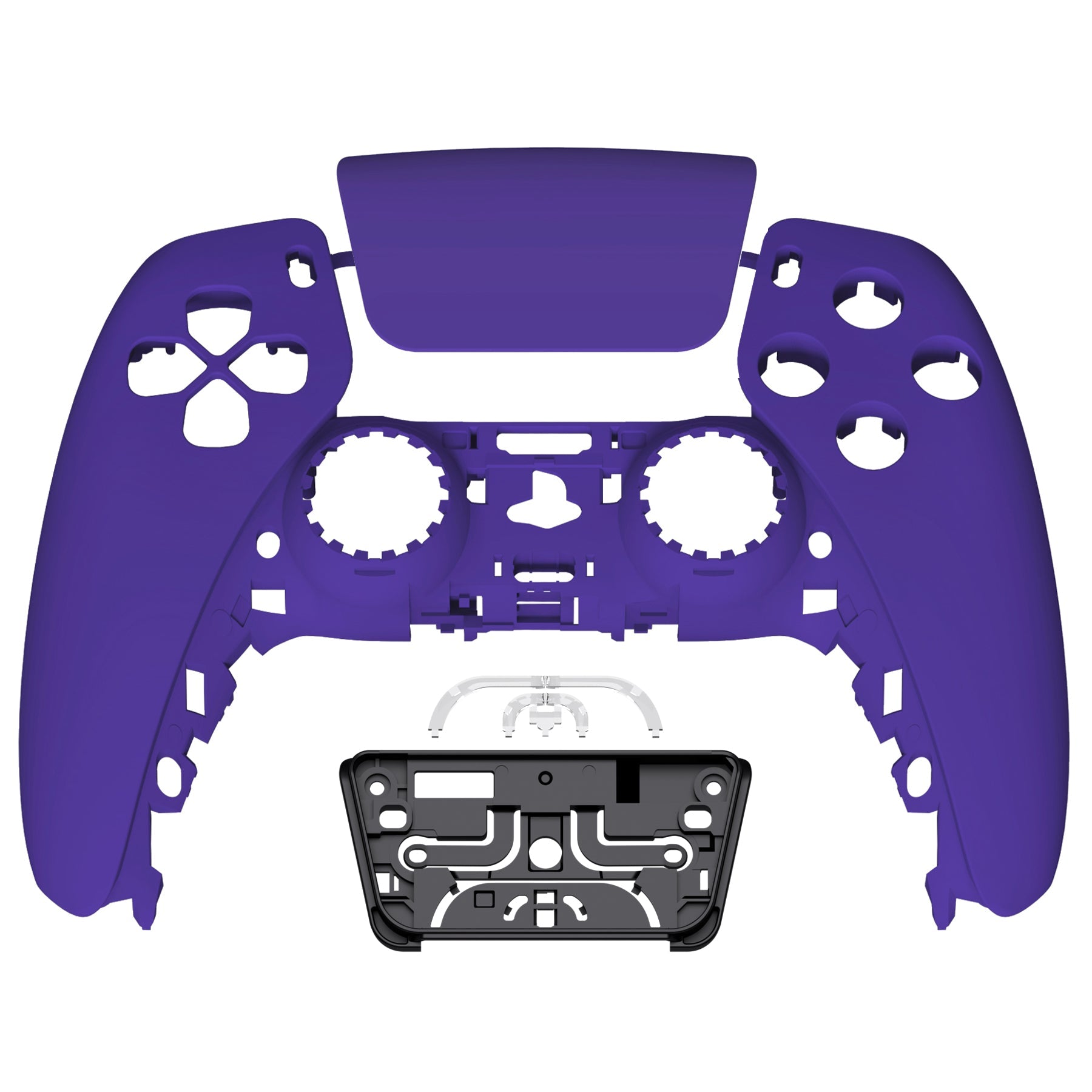 eXtremeRate Replacement Front Housing Shell with Touchpad Compatible with PS5 Controller BDM-010/020/030/040/050 - Purple eXtremeRate