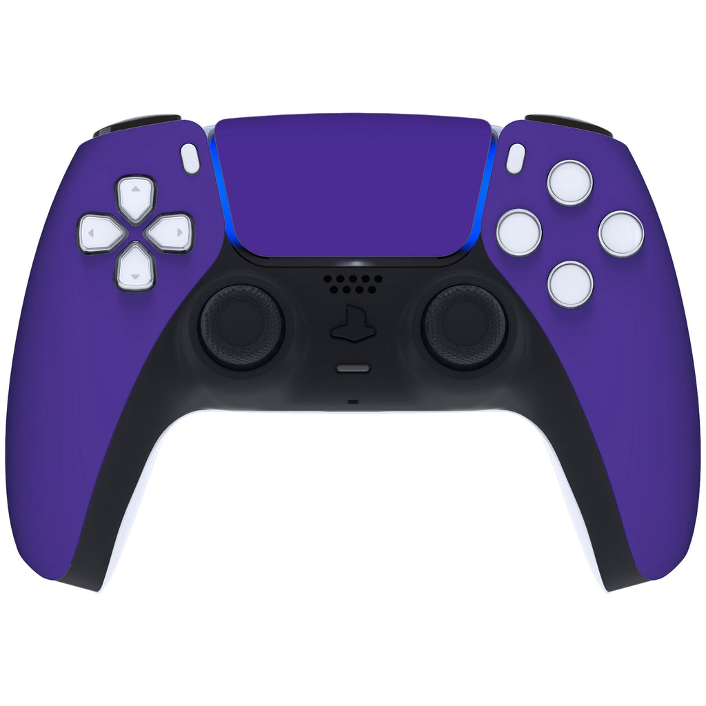 eXtremeRate Replacement Front Housing Shell with Touchpad Compatible with PS5 Controller BDM-010/020/030/040/050 - Purple eXtremeRate