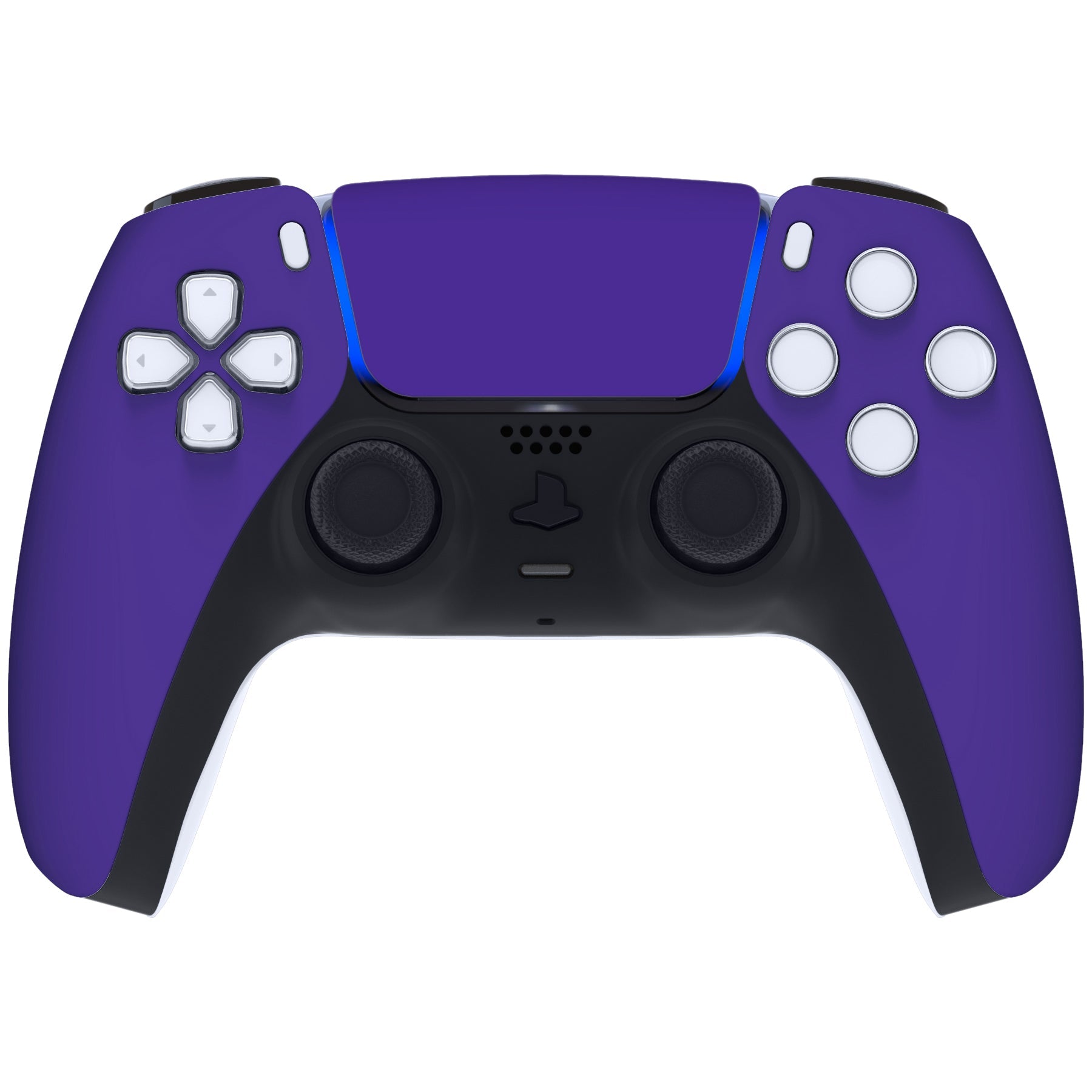 eXtremeRate Replacement Front Housing Shell with Touchpad Compatible with PS5 Controller BDM-010/020/030/040/050 - Purple eXtremeRate