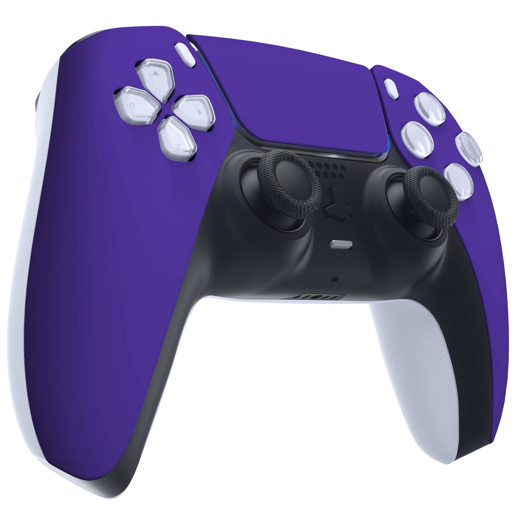 eXtremeRate Replacement Front Housing Shell with Touchpad Compatible with PS5 Controller BDM-010/020/030/040/050 - Purple eXtremeRate