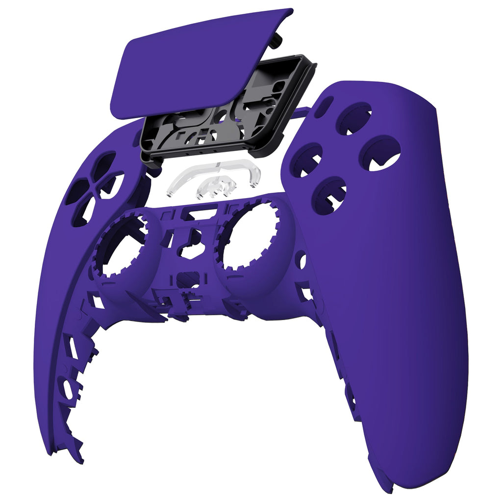 eXtremeRate Replacement Front Housing Shell with Touchpad Compatible with PS5 Controller BDM-010/020/030/040/050 - Purple eXtremeRate