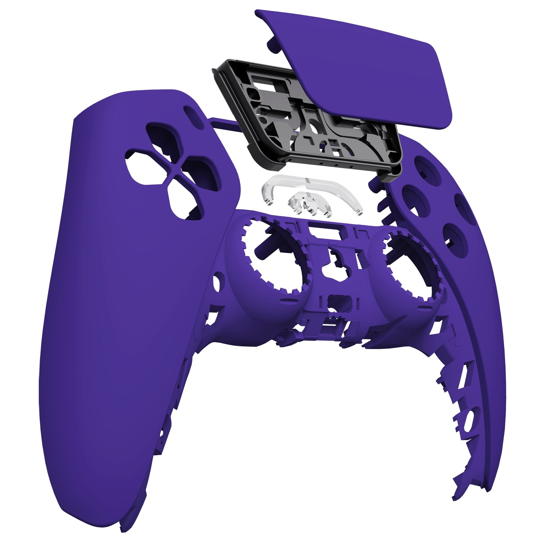 eXtremeRate Replacement Front Housing Shell with Touchpad Compatible with PS5 Controller BDM-010/020/030/040/050 - Purple eXtremeRate